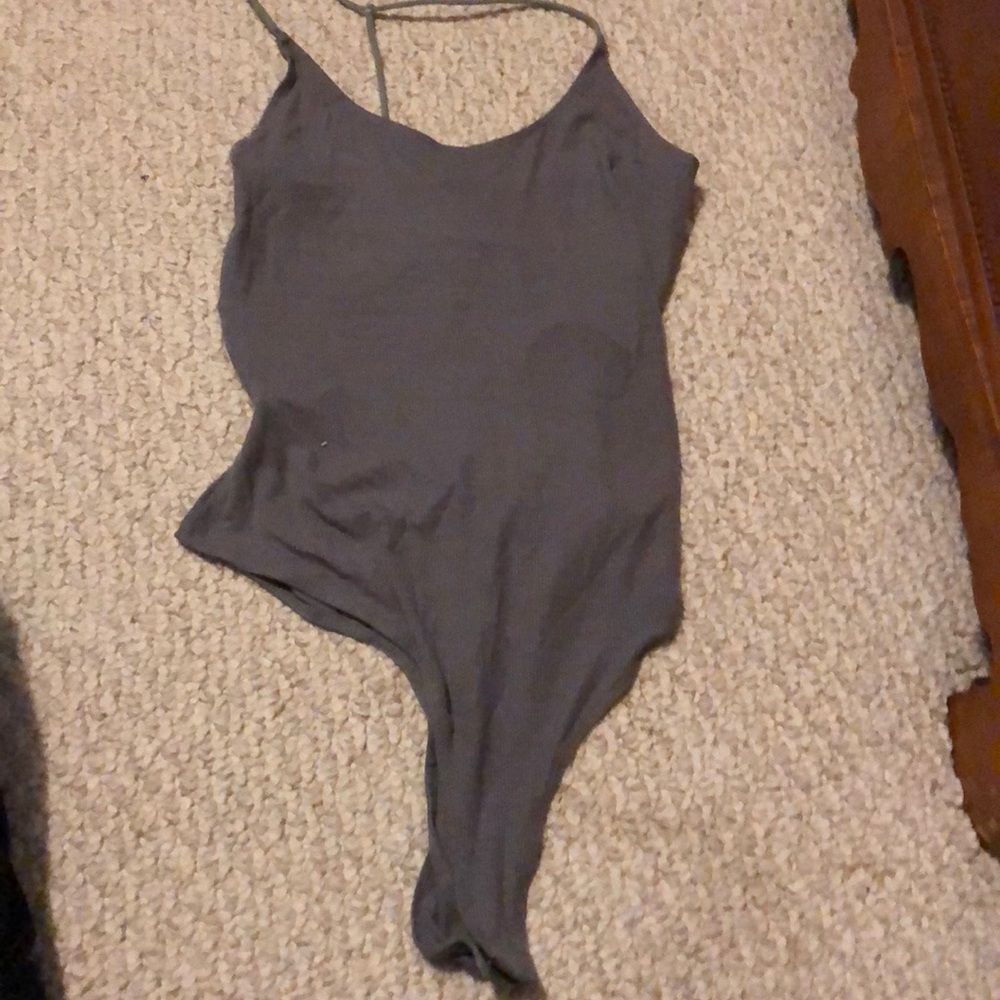Gray bodysuit
